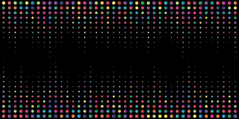 Special background with colored dots on a black background
