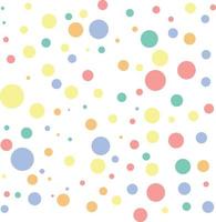 Pattern of colored dots on white background vector