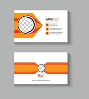 Creative and clean business card design template vector