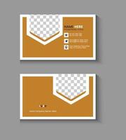 Creative and clean business card design template vector