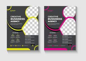 Creative and clean business  flyer  design template vector