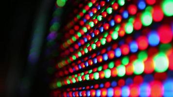 abstrakt Licht Bewegung Muster gemacht von farbig Beleuchtung und führt video