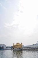 Beautiful view of Golden Temple - Harmandir Sahib in Amritsar, Punjab, India, Famous indian sikh landmark, Golden Temple, the main sanctuary of Sikhs in Amritsar, India photo