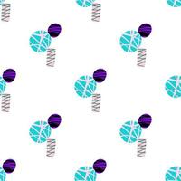 Seamless pattern with abstract texture shape on white background vector