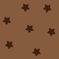 sin costura boho patrones con marrón estrella forma. contemporáneo minimalista de moda antecedentes para niños. vector ilustración plano web diseño elemento para sitio web o aplicación, gráfico diseño, logo, web sitio