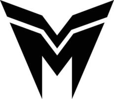 mm logo y icono vector