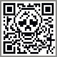 qr code with a skull on it, vintage design t shirts vector