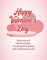 Happy valentine day concept card greeting vector illustration