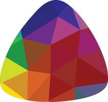 Guitar pick geometric with triangle abstract background pattern vector illustration icon