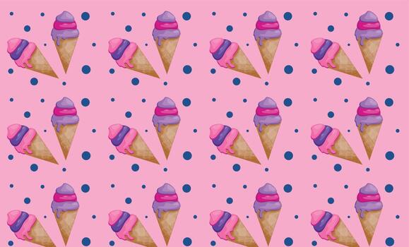 background with ice-cream vector