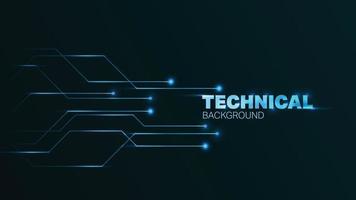 Technical background with lines vector