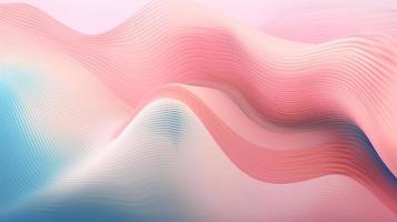 Abstract pink blue wavy with blurred light curved lines background. illustration background. soft pastel color. wave background. photo