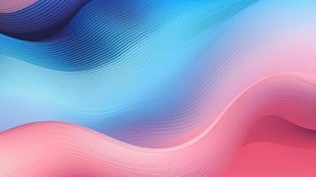 Abstract pink blue wavy with blurred light curved lines background. illustration background. soft pastel color. wave background. photo