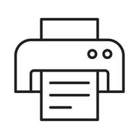 Printer Icon Vector, Printer Ink and Papper For Official Work, Printer Machine With Paper Icon Vector Illustration