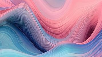 Abstract pink blue wavy with blurred light curved lines background. illustration background. soft pastel color. wave background. photo