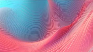Abstract pink blue wavy with blurred light curved lines background. illustration background. soft pastel color. wave background. photo