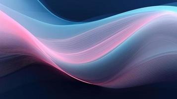 Abstract pink blue wavy with blurred light curved lines background. illustration background. soft pastel color. wave background. photo