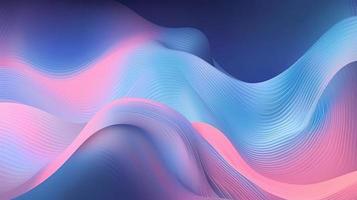 Abstract pink blue wavy with blurred light curved lines background. illustration background. soft pastel color. wave background. photo