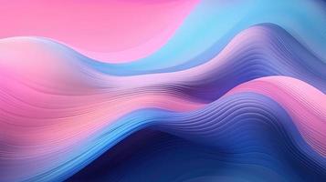 Abstract pink blue wavy with blurred light curved lines background. illustration background. soft pastel color. wave background. photo