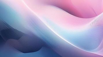 Abstract pink blue wavy with blurred light curved lines background. illustration background. soft pastel color. wave background. photo
