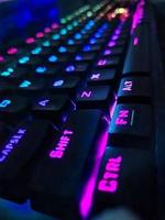 de cerca corto de rgb juego de azar teclado foto