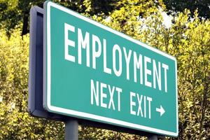 Employment - Next Exit Road Sign photo