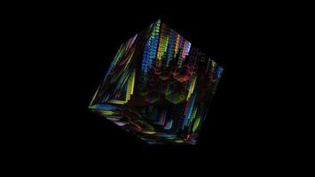Quantum computer core abstract futuristic technology digital layer dimension photo
