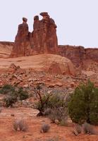 el Tres chismes rock formaciones en arcos nacional parque foto