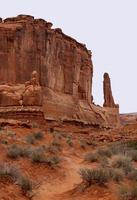majestuoso rock formaciones en arcos nacional parque foto