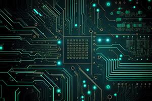 technological background with a circuit board background texture photo