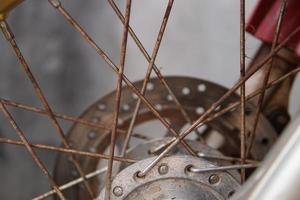 front wheel motorcycle close up photo