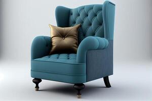 clásico estilo Sillón sofá sofá generativo ai foto