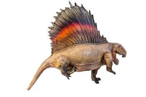 dinosaur ,  Dimetrodon   isolated background photo