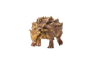 Ankylosaurus  dinosaur on isolated background photo