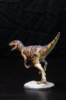 The Velociraptor  dinosaur  in the dark photo