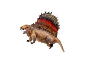 dinosaur ,  Dimetrodon   isolated background photo