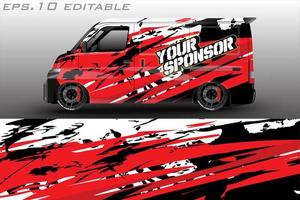 Car graphic vector design. abstract racing shape with modern camouflage design for vehicle vinyl wrap