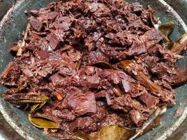 Gudeg is a traditional cuisine from Jogja. This dish is made from young jackfruit cooked with coconut milk. Gudeg has a sweet and savory taste. Indonesia food photo