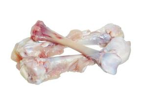 Chicken bone isolated on white background without shadow.. photo