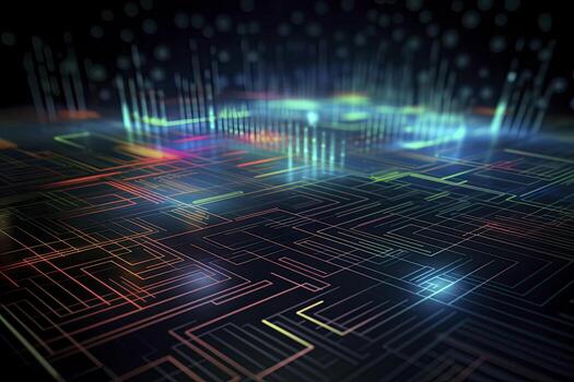 resumen tecnología grande datos antecedentes concepto. artificial inteligencia tecnología grande datos y la seguridad cibernética. transferir y almacenamiento de datos conjuntos, cadena de bloques, servidor. vistoso antecedentes foto