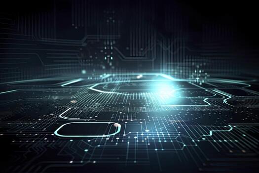 Abstract technology big data background concept. Artificial intelligence tech. Big data and cybersecurity. Transfer and storage of data sets, blockchain, server. Colorful background photo