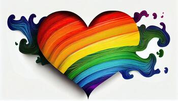 Pride Heart Pride Month and Day love conquers all photo