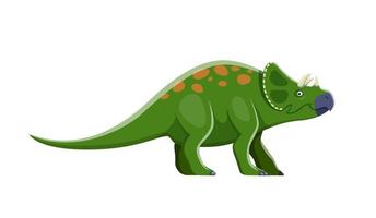 dibujos animados Avaceratops dinosaurio gracioso personaje vector