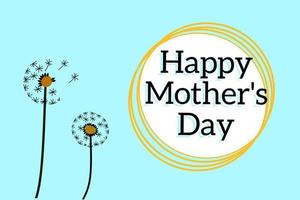 Mother's day greeting card. Mother's Day is celebrated on May 8. Vector banner with background isolated elements. Design for happy mother's day. Vector illustration.