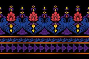 patchwork floral pattern with paisley and indian flower motifs. damask style pattern for textil and decoration vector