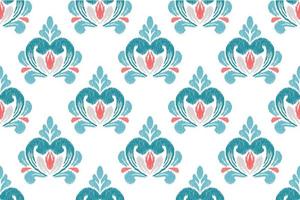 patchwork floral pattern with paisley and indian flower motifs. damask style pattern for textil and decoration vector