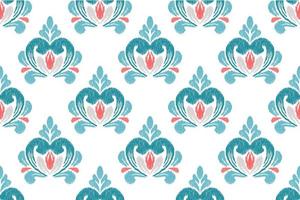patchwork floral pattern with paisley and indian flower motifs. damask style pattern for textil and decoration vector