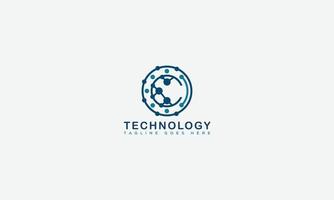 Technology Logo Design Template Vector Graphic Branding Element