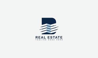 Real Estate Logo Design Template Vector Graphic Branding Element.