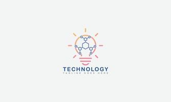 Technology Logo Design Template Vector Graphic Branding Element
